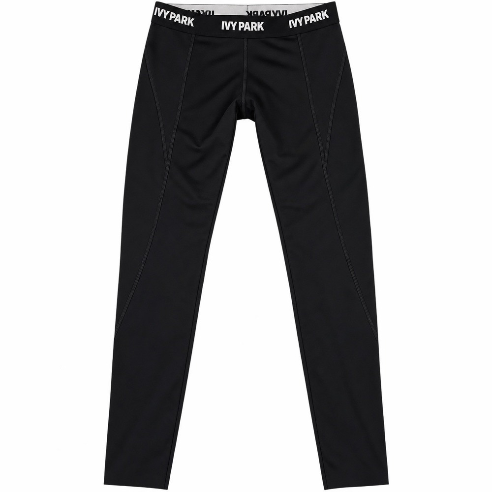 ivy park leggings logo waistband L black compression